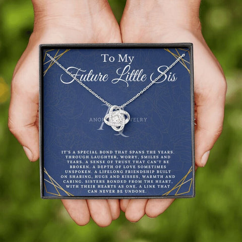 To My Future Little Sister - Love Knot Necklace