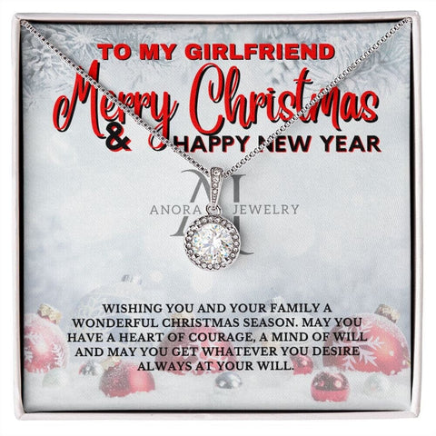 To My Girlfriend - Merry Christmas - Eternal Hope Necklace