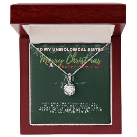 To My Unbiological Sister - Merry Christmas - Eternal Hope Necklace
