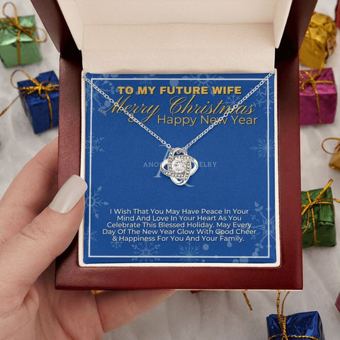 To My Future Wife - Merry Christmas - Love Knot Necklace