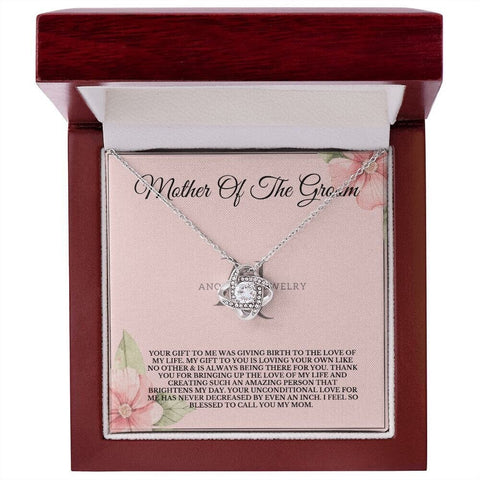 Mom Gift From Groom - Love Knot Necklace