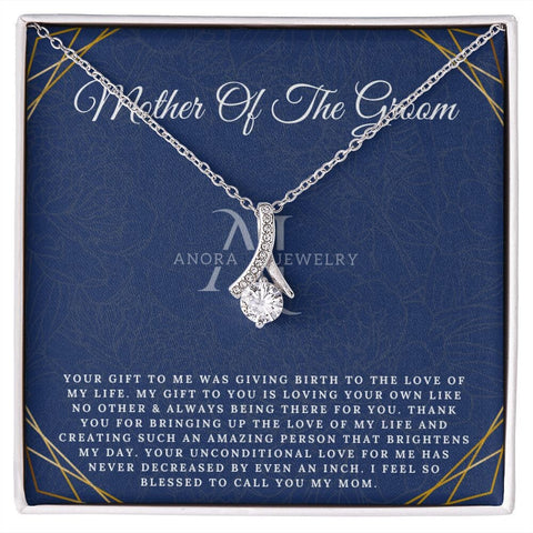 Mother Of The Groom - Petite Ribbon Necklace