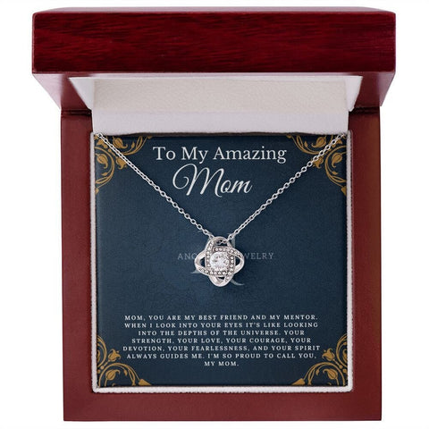 To My Amazing Mom - Love Knot Necklace