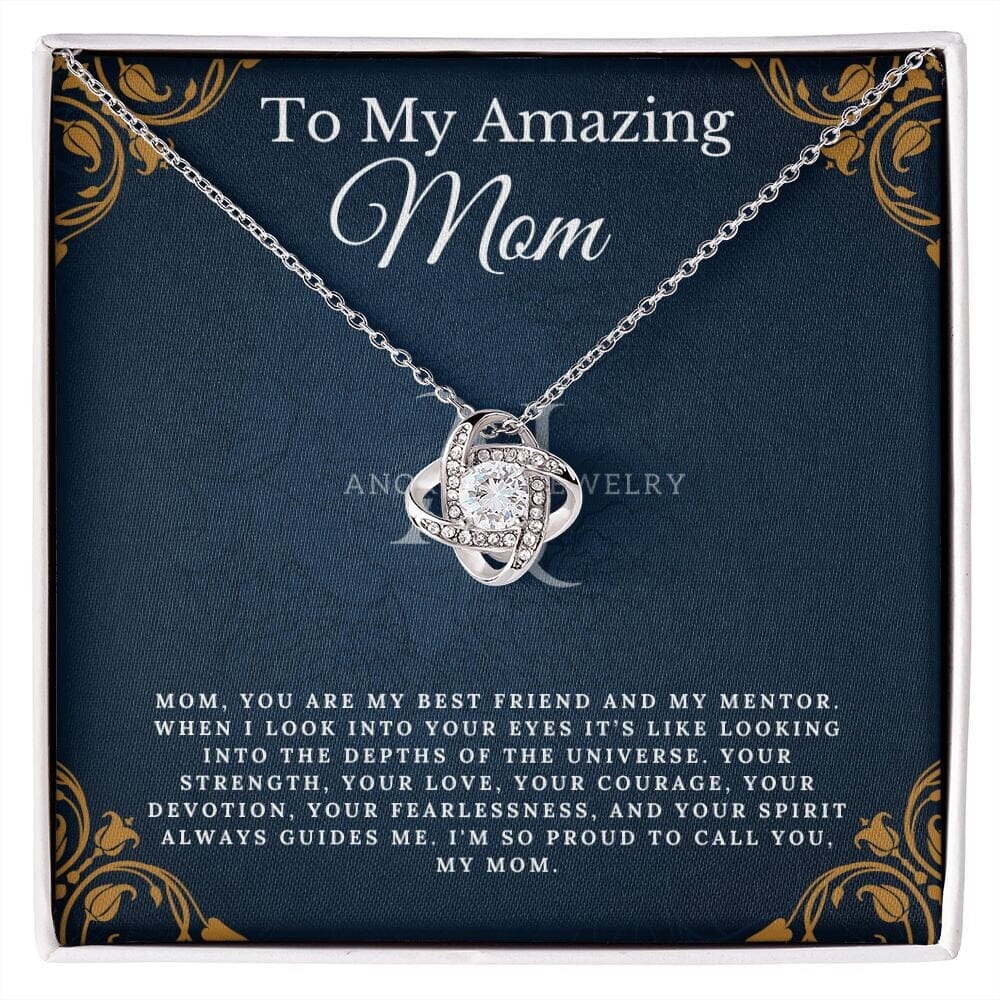 To My Amazing Mom - Love Knot Necklace