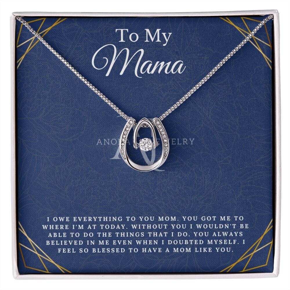 To My Mama - Lucky Horseshoe Necklace