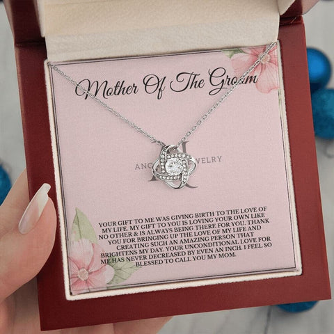 Mom Gift From Groom - Love Knot Necklace