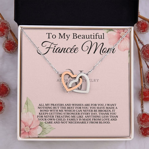 To My Beautiful Fiancée's Mom - Interlocking Heart Necklace