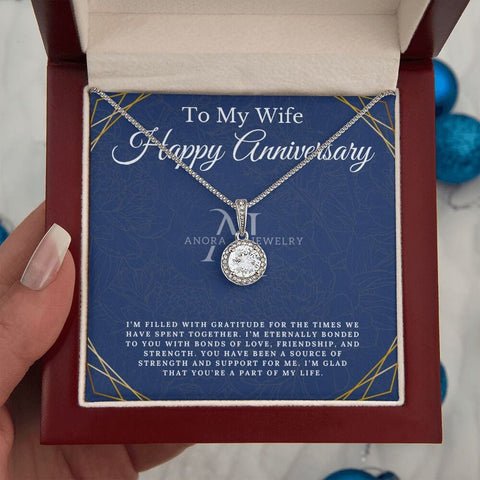 To My Wife - Happy Anniversary - Eternal Hope Necklace