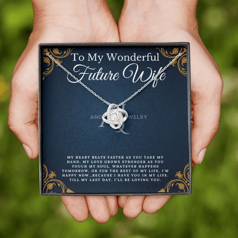 To My Wonderful Future Wife - Love Knot Necklace