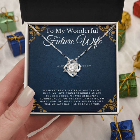To My Wonderful Future Wife - Love Knot Necklace