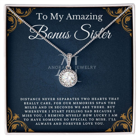 To My Amazing Bonus Sister - Eternal Hope Necklace