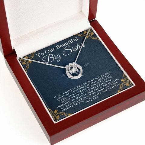 To Our Beautiful Big Sister - Lucky Horseshoe Necklace