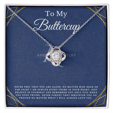 To My Buttercup - Love Knot Necklace