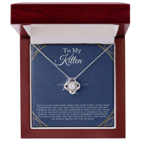 To My Kitten - Love Knot Necklace