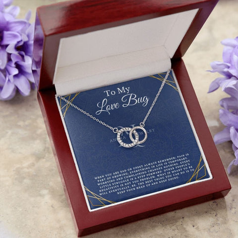 To My Love Bug - Double Circle Necklace