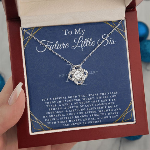 To My Future Little Sister - Love Knot Necklace
