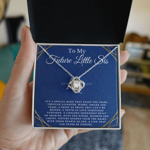 To My Future Little Sister - Love Knot Necklace