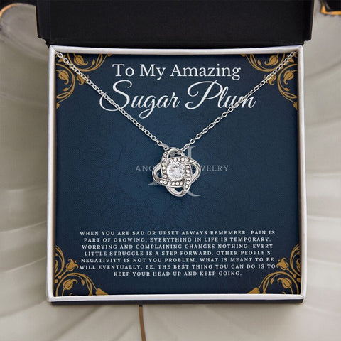 To My Amazing Sugar Plum - Love Knot Necklace