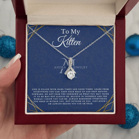 To My Kitten - Petite Ribbon Necklace