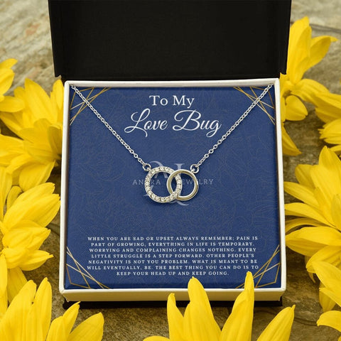 To My Love Bug - Double Circle Necklace