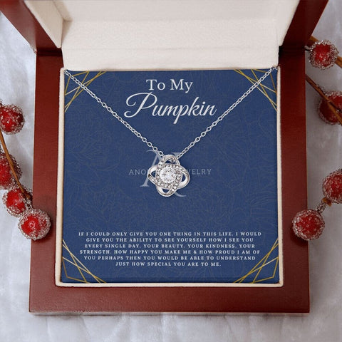 To My Pumpkin - Love Knot Necklace