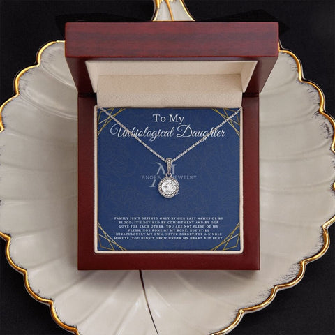 To My Unbiological Daughter - Eternal Hope Necklace