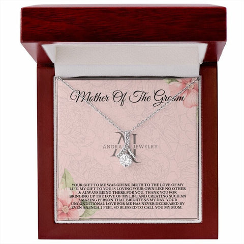 Mother Of The Groom - Petite Ribbon Necklace