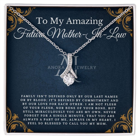 To My Amazing Future Mother-In-Law - Petite Ribbon Necklace