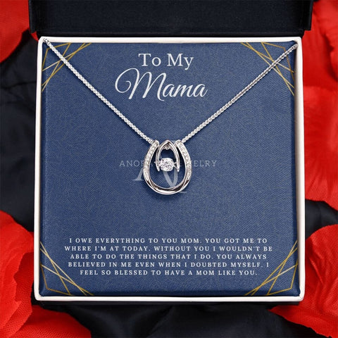 To My Mama - Lucky Horseshoe Necklace