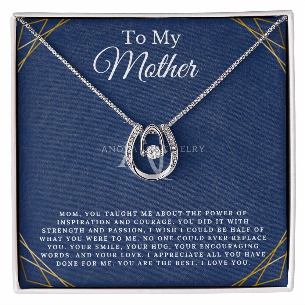 To My Mother - Lucky Horseshoe Necklace