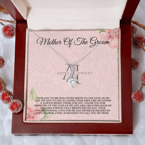 Mother Of The Groom - Petite Ribbon Necklace