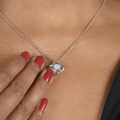 To My Beautiful Boyfriend's Mom - Love Knot Necklace