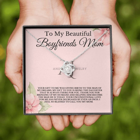 To My Beautiful Boyfriend's Mom - Love Knot Necklace