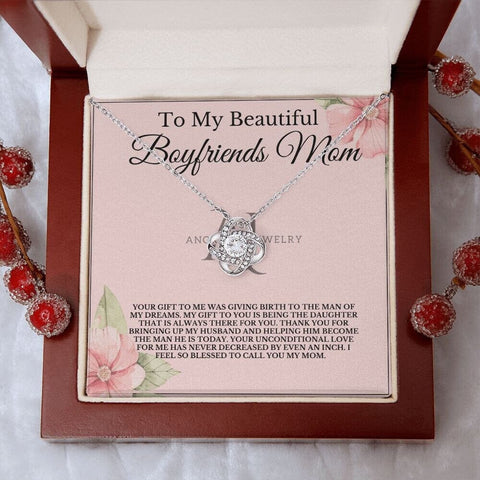 To My Beautiful Boyfriend's Mom - Love Knot Necklace