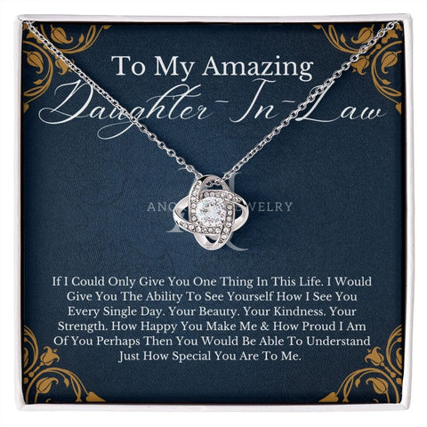 To My Amazing Daughter-In-Law - Love Knot Necklace