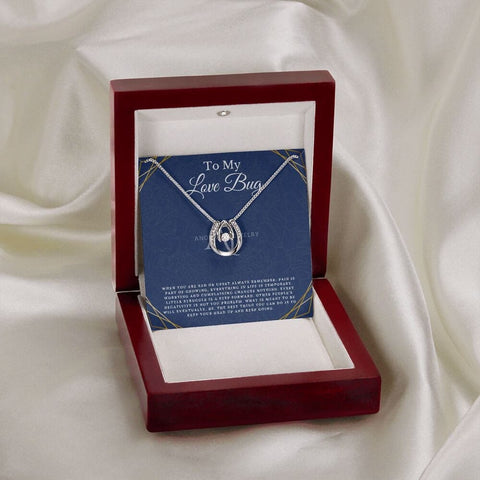 To My Love Bug - Lucky Horseshoe Necklace