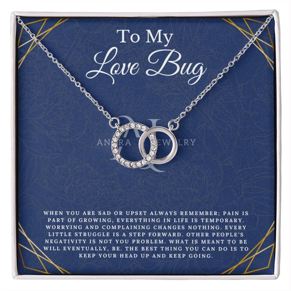 To My Love Bug - Double Circle Necklace