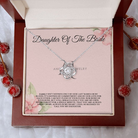 Daughter Of The Bride - 14K Gold Love Knot Necklace