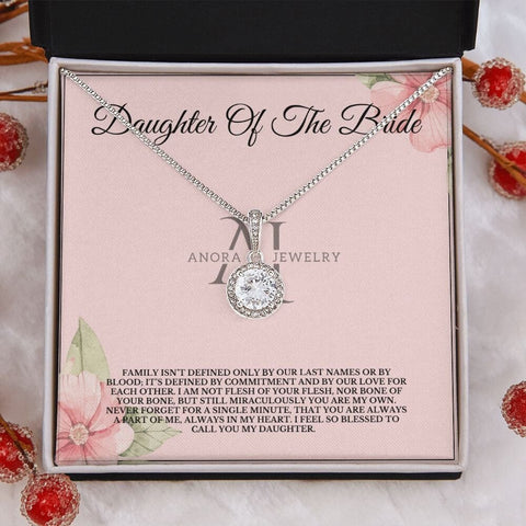 Daughter Of The Bride - 14k Gold Eternal Hope Halo Necklace