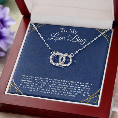 To My Love Bug - Double Circle Necklace