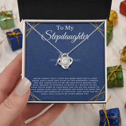 To My Stepdaughter - Love Knot Necklace