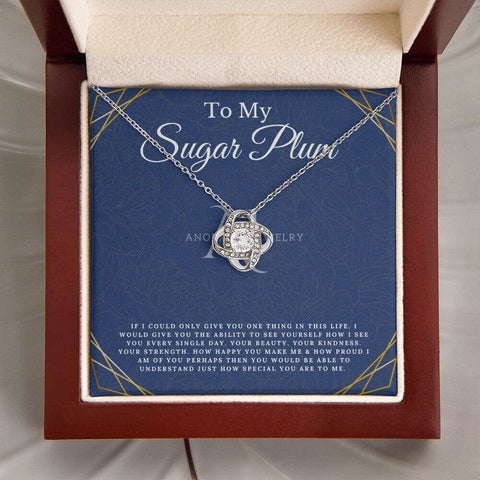 To My Sugar Plum - Love Knot Necklace