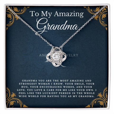 To My Amazing Grandma - Love Knot Necklace