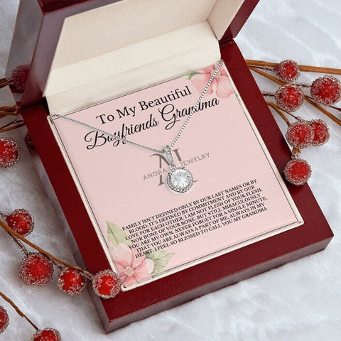 To My Beautiful Boyfriend's Grandma - Eternal Hope Halo Necklace