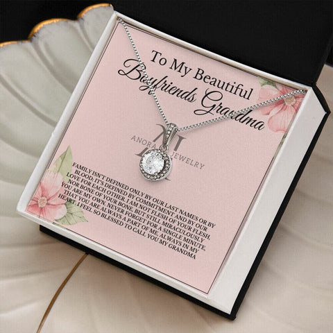 To My Beautiful Boyfriend's Grandma - Eternal Hope Halo Necklace