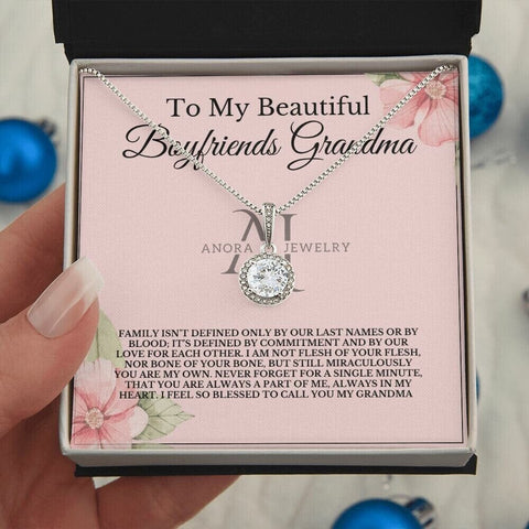 To My Beautiful Boyfriend's Grandma - Eternal Hope Halo Necklace