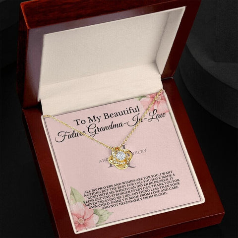 To My Beautiful Future Grandmother-In-Law - Love Knot Necklace