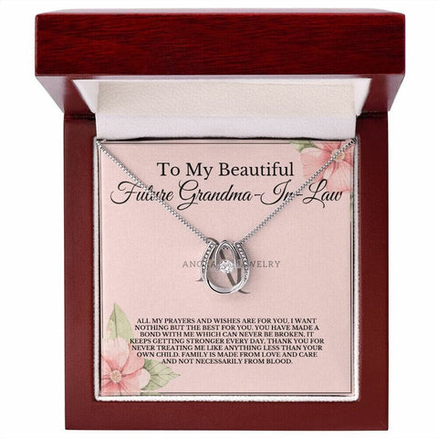 To My Beautiful Future Grandmother-In-Law - Lucky Horseshoe Necklace