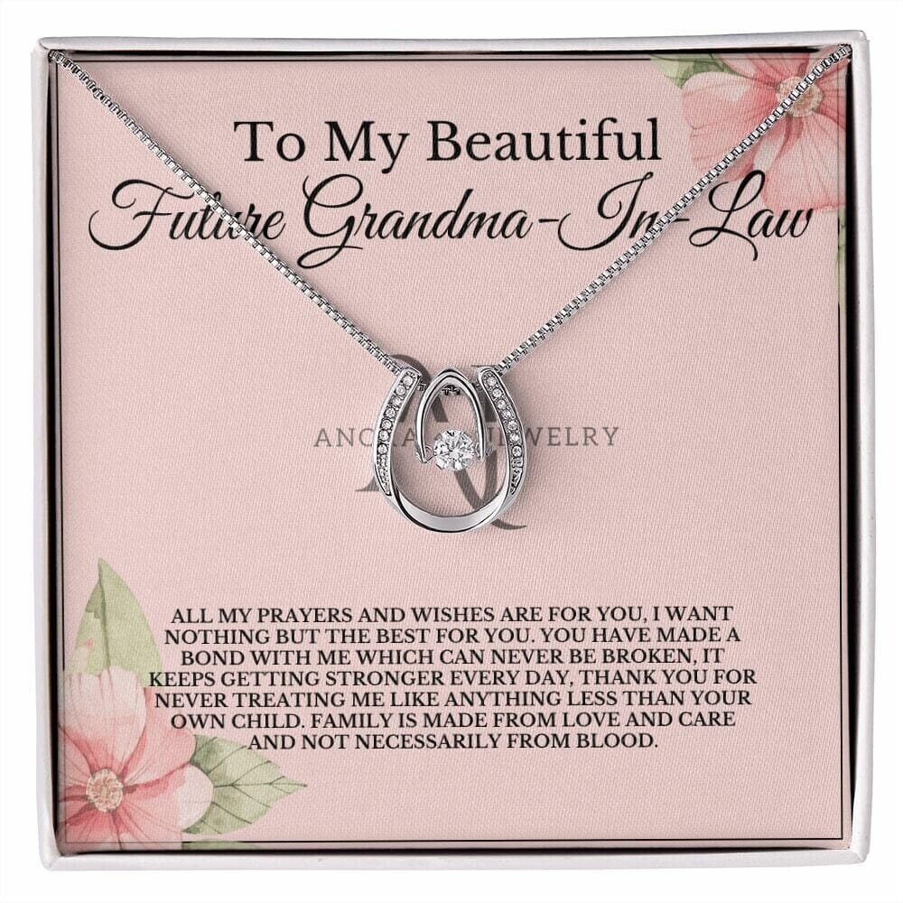 To My Beautiful Future Grandmother-In-Law - Lucky Horseshoe Necklace