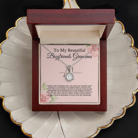To My Beautiful Boyfriend's Grandma - Eternal Hope Halo Necklace